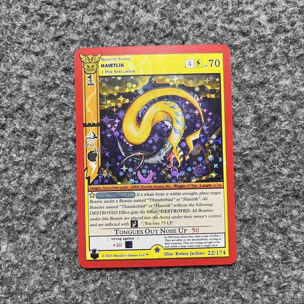 MetaZoo Native Haietlik 22/174 Big Box Full Holo Foil Card TCG NM